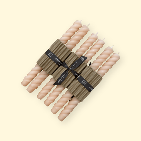 10" Rope Taper Candles - The WonderMart