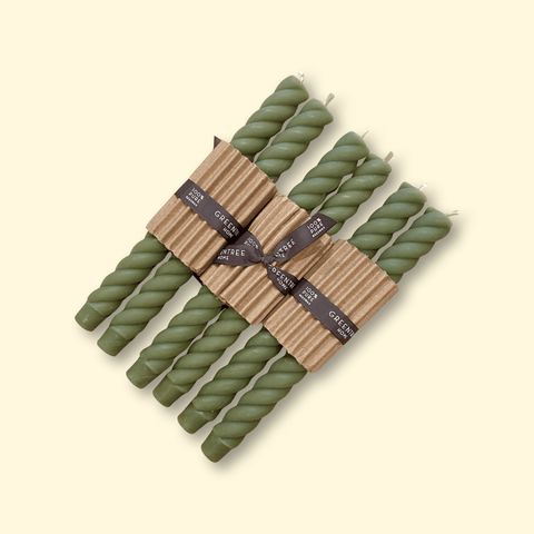 10" Rope Taper Candles - The WonderMart