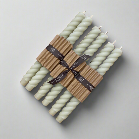 10" Rope Taper Candles - The WonderMart