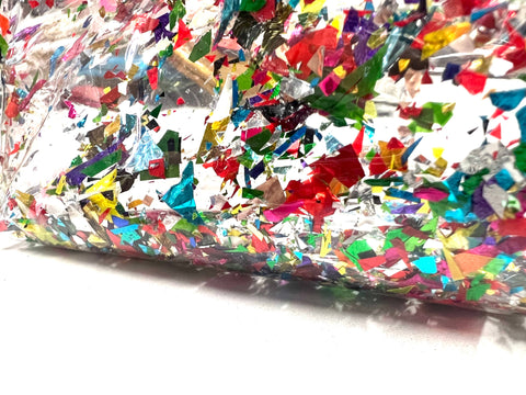 Rainbow Confetti Clutch