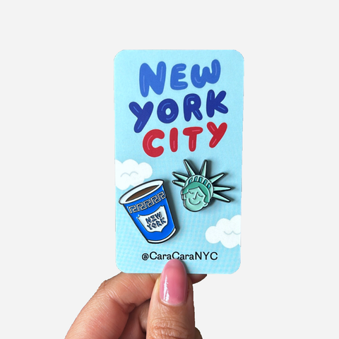 NYC Enamel Pin Duo