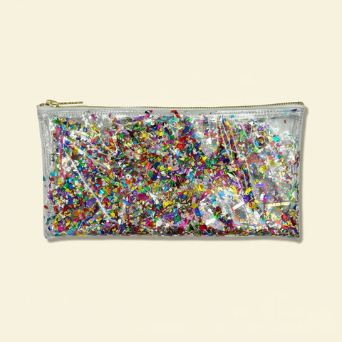 Rainbow Confetti Clutch