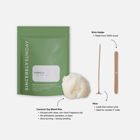 Pomelo Deconstructed Candle Refill Kit