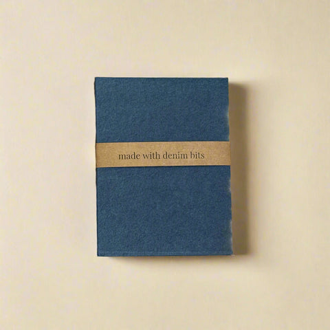 Mini Recycled Denim Confetti Notebook