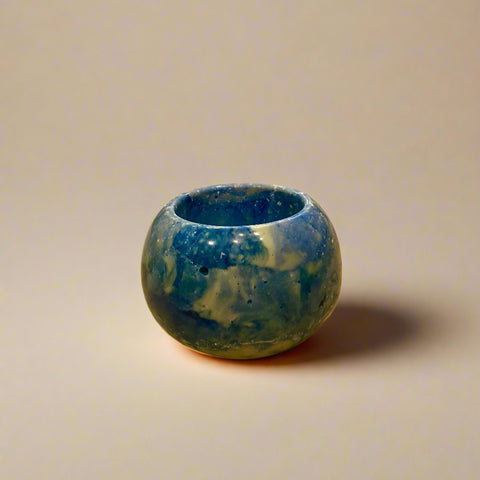 Resin Globe Catch-All, Blue