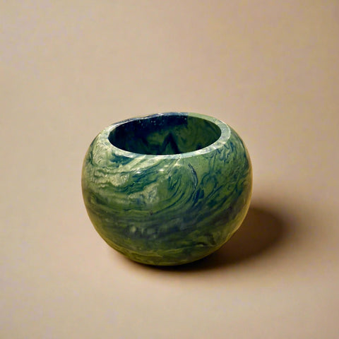 Resin Globe Catch-All, Blue