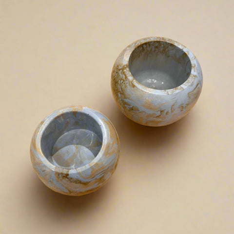 Resin Globe Catch-All, Cream