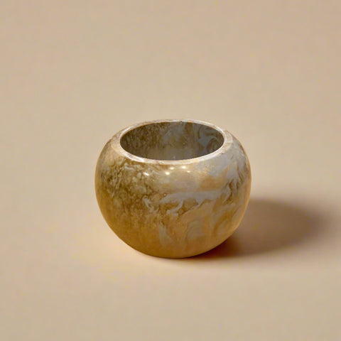 Resin Globe Catch-All, Cream