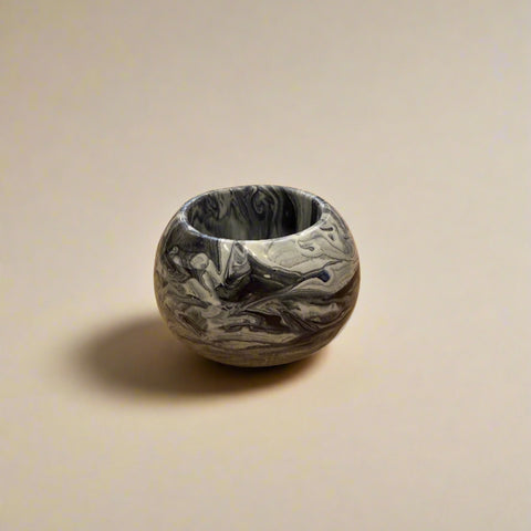 Resin Globe Catch-All, Black