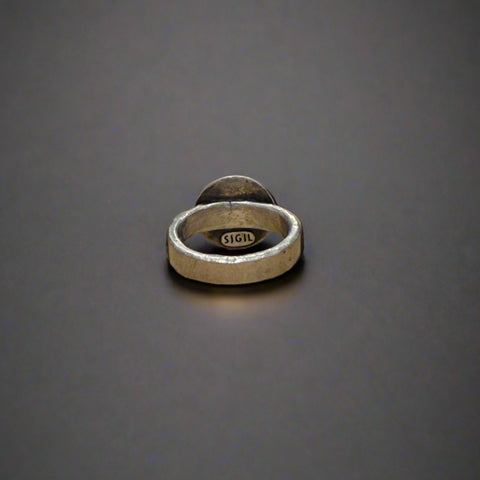 Round Labradorite Statement Ring