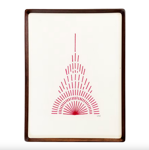 Chrysler Building Fiber Artwork