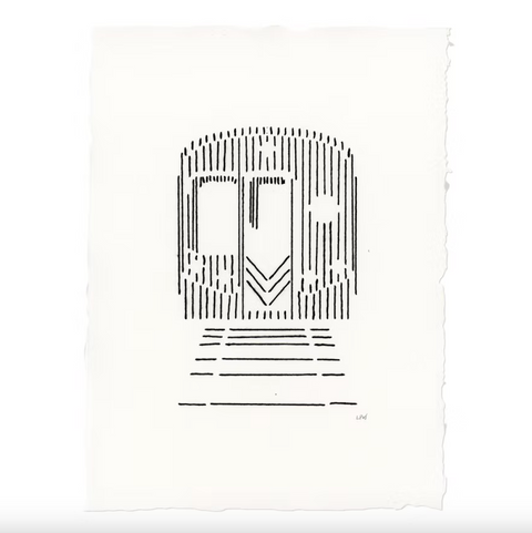 Subway Car Fiber Artwork