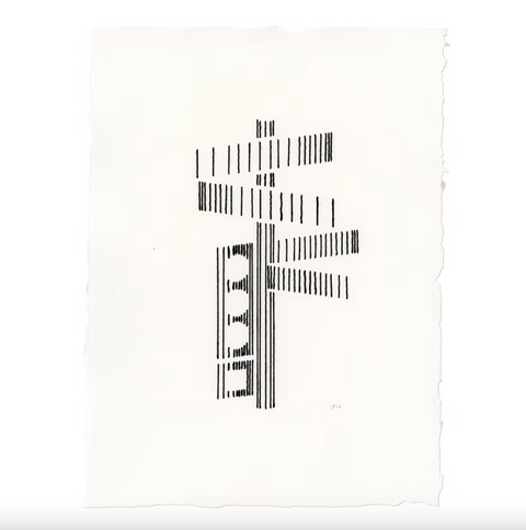 City Street Sign Fiber Artwork