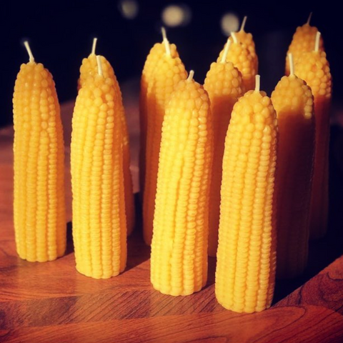 Beeswax Corn Cob Candle