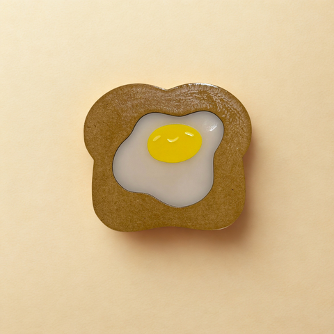 Happy Egg Toast Coaster
