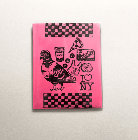 A NY State Of Mind *Limited Run* Linocut Print - The WonderMart