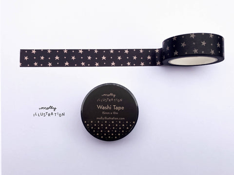 Neutral Stars Decorative Washi Tape