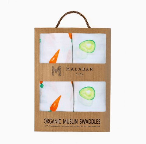 Avo Cuddle Organic Cotton Muslin Swaddle Set - The WonderMart