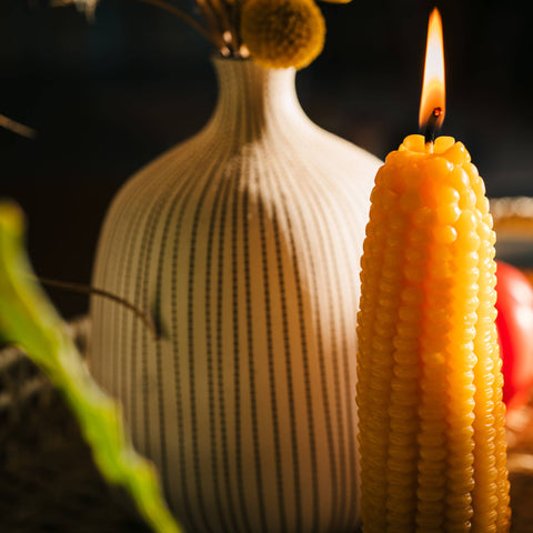 Beeswax Corn Cob Candle