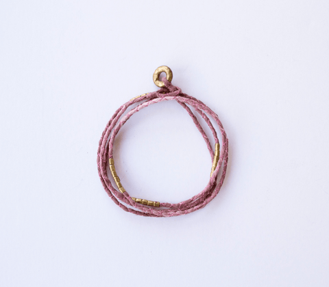 Beaded Silk Wrap Bracelet - The WonderMart