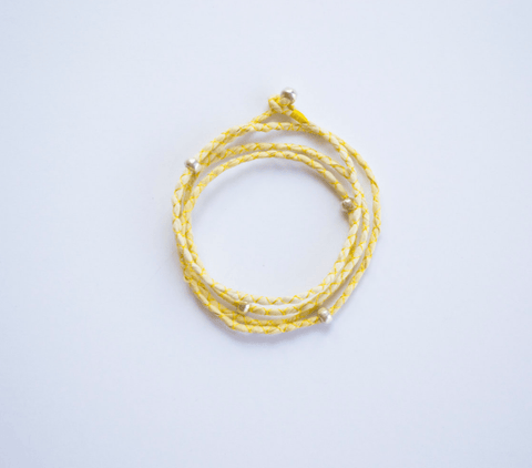 Beaded Silk Wrap Bracelet - The WonderMart