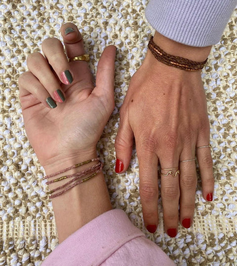 Beaded Silk Wrap Bracelet - The WonderMart