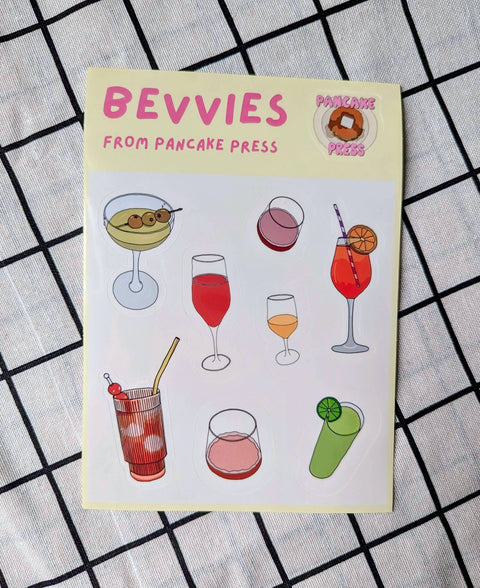 Bevvies Sticker Sheet - The WonderMart