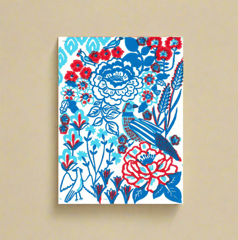 Birds & Flowers Print - The WonderMart