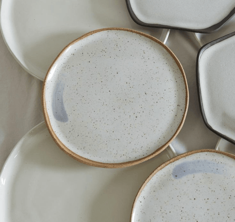Blue Wave Speckled Salad Plate - The WonderMart