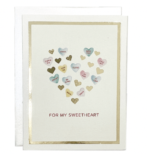 Candy Hearts Card - The WonderMart