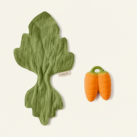 Cathy the Carrot Mini Doudou Teether - The WonderMart