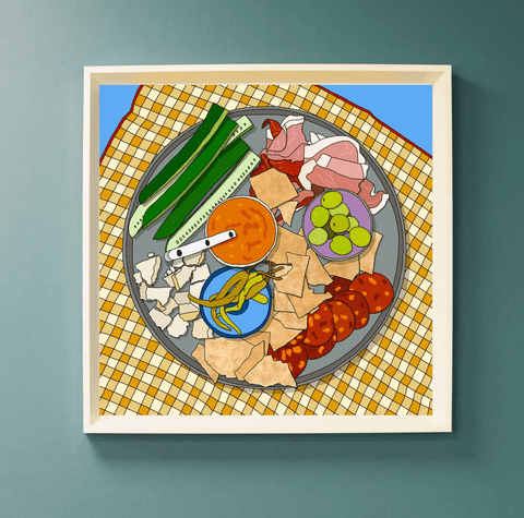 Charcuterie Picnic Print - The WonderMart