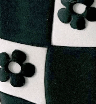 Checker Flower Hair Clip - The WonderMart