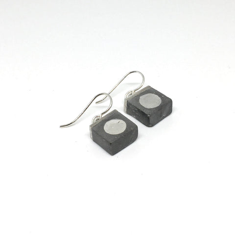 Concrete Dot Earrings - The WonderMart
