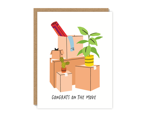 Congrats on the Move Card - The WonderMart