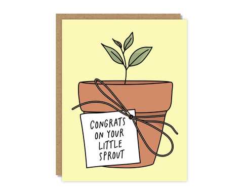 Congrats on Your Little Sprout Card - The WonderMart