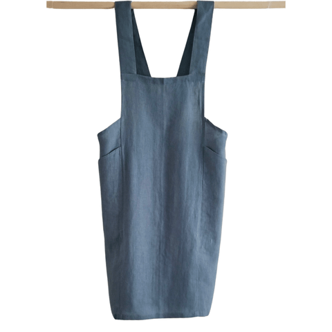 Crossback Linen Apron - The WonderMart