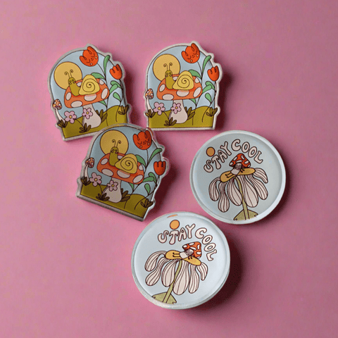 Cute Acrylic Pin - The WonderMart
