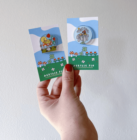 Cute Acrylic Pin - The WonderMart