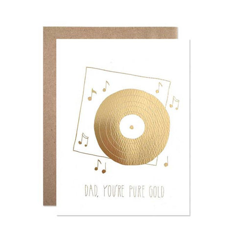 Dad, You're Pure Gold Card - The WonderMart