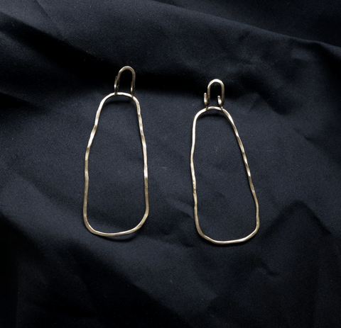 Delicata Earrings, Brass - The WonderMart
