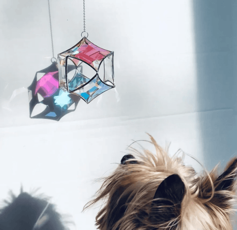 Dichroic Beveled Globe Sun Catcher - The WonderMart
