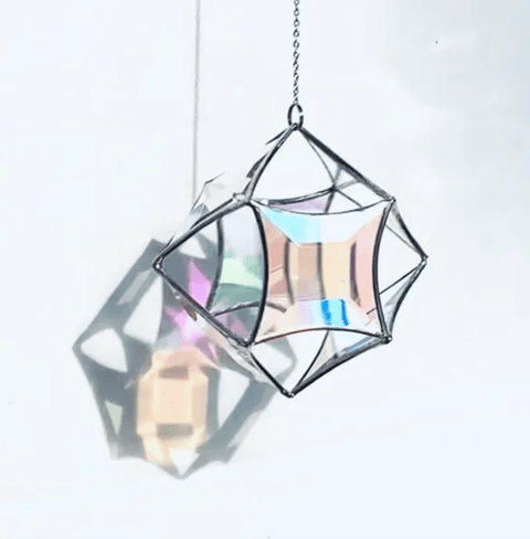 Dichroic Beveled Globe Sun Catcher - The WonderMart