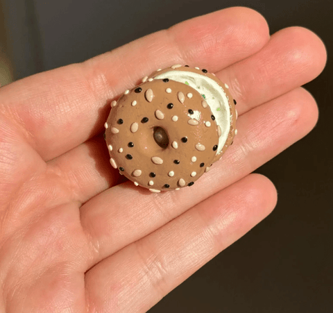 Everything Bagel with Scallion Cream Cheese Magnet - The WonderMart