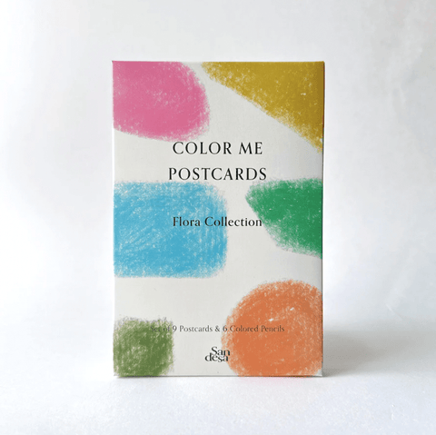 FLORA Color Me Postcards - The WonderMart