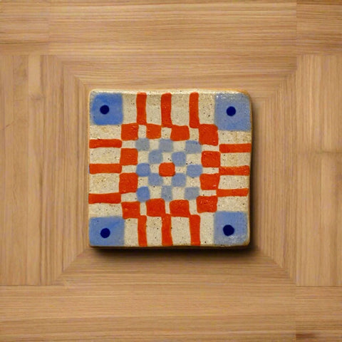 Hand Painted Tile Magnet - The WonderMart
