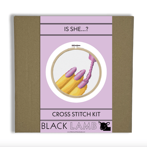 Is She...? Cross Stitch Kit - The WonderMart