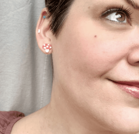 Love You So Mush 3D Printed Earrings - The WonderMart
