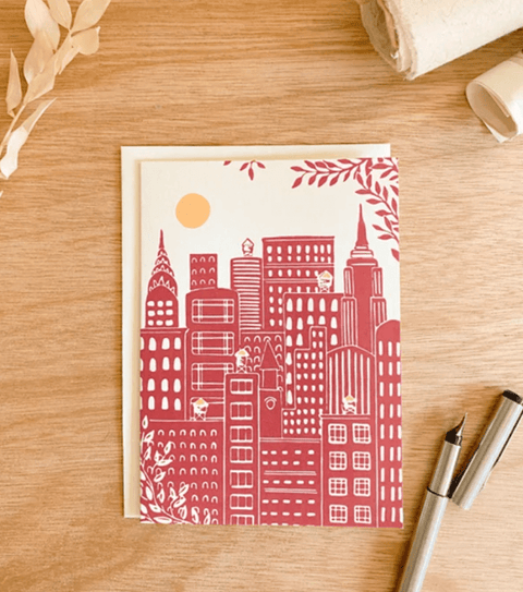 Manhattan Skyline Greeting Card - The WonderMart