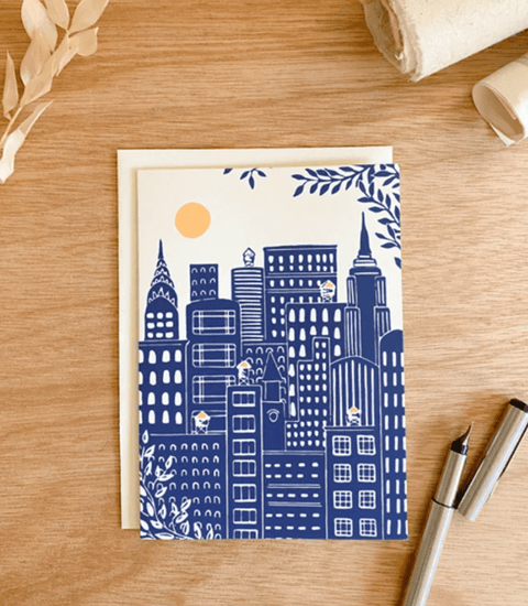 Manhattan Skyline Greeting Card - The WonderMart